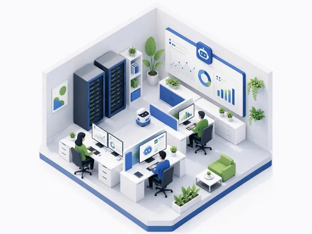 Exemple d'image générée par ChatGPT avec le code /isometric