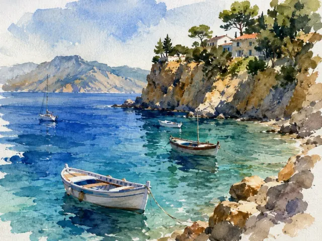 Exemple d'image générée par ChatGPT avec le code /watercolor
